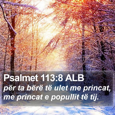 Psalmet 113:8 ALB Bible Verse Image