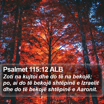 Psalmet 115:12 ALB Bible Verse Image