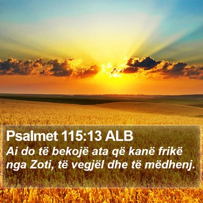 Psalmet 115:13 ALB Bible Verse Image