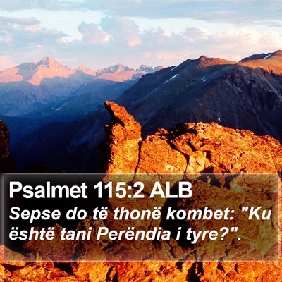 Psalmet 115:2 ALB Bible Verse Image