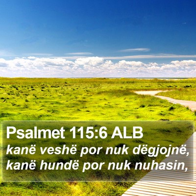 Psalmet 115:6 ALB Bible Verse Image