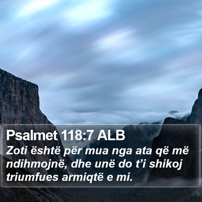 Psalmet 118:7 ALB Bible Verse Image