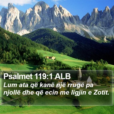 Psalmet 119:1 ALB Bible Verse Image