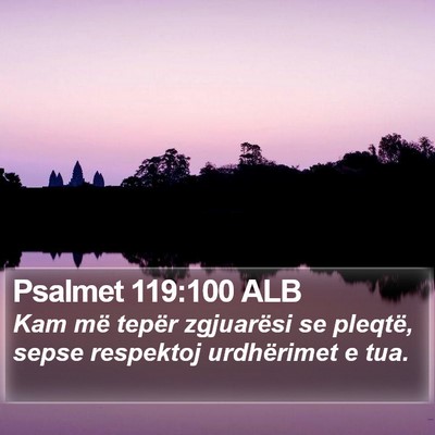 Psalmet 119:100 ALB Bible Verse Image