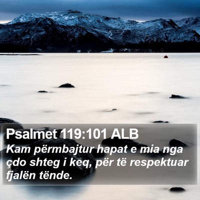 Psalmet 119:101 ALB Bible Verse Image