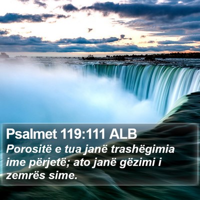 Psalmet 119:111 ALB Bible Verse Image
