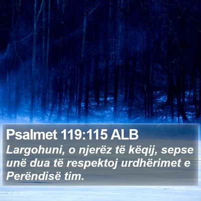 Psalmet 119:115 ALB Bible Verse Image