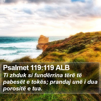 Psalmet 119:119 ALB Bible Verse Image