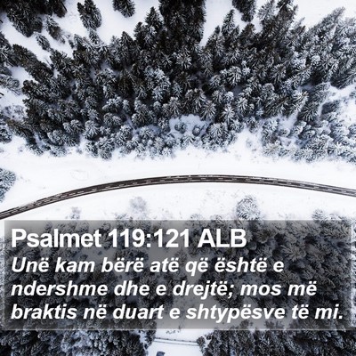 Psalmet 119:121 ALB Bible Verse Image
