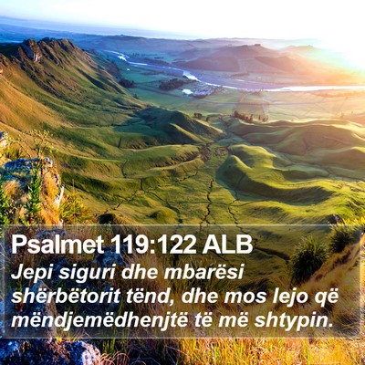 Psalmet 119:122 ALB Bible Verse Image