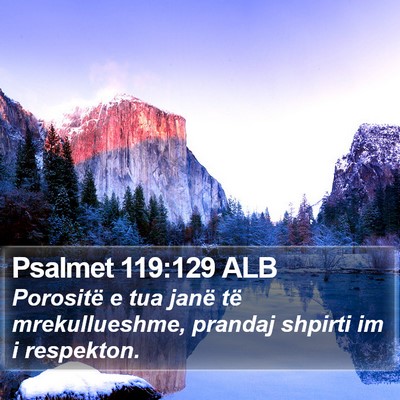 Psalmet 119:129 ALB Bible Verse Image
