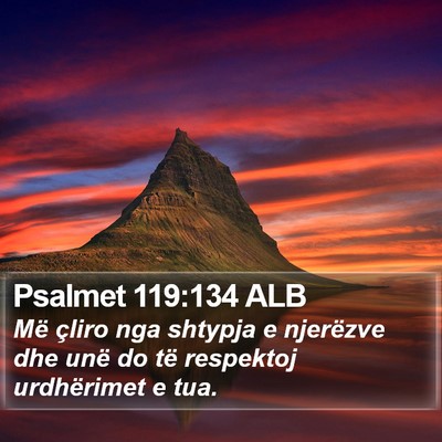 Psalmet 119:134 ALB Bible Verse Image