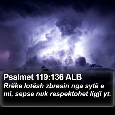 Psalmet 119:136 ALB Bible Verse Image