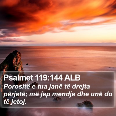 Psalmet 119:144 ALB Bible Verse Image