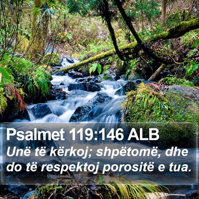 Psalmet 119:146 ALB Bible Verse Image