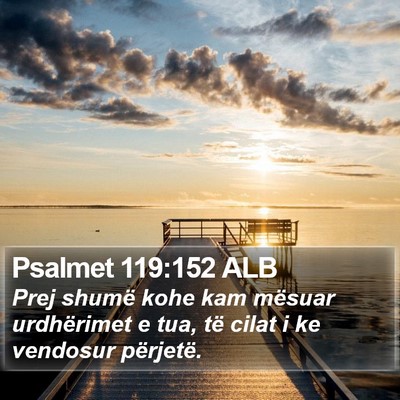 Psalmet 119:152 ALB Bible Verse Image