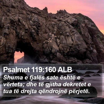 Psalmet 119:160 ALB Bible Verse Image