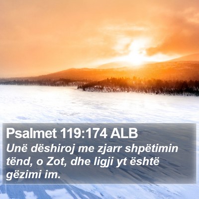 Psalmet 119:174 ALB Bible Verse Image
