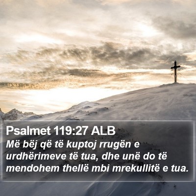 Psalmet 119:27 ALB Bible Verse Image