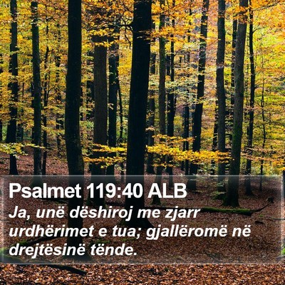 Psalmet 119:40 ALB Bible Verse Image