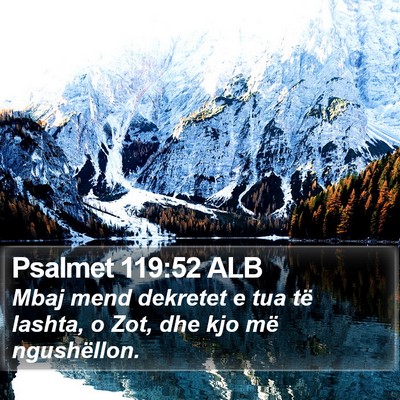 Psalmet 119:52 ALB Bible Verse Image