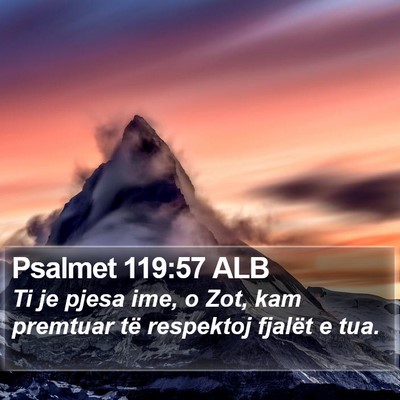 Psalmet 119:57 ALB Bible Verse Image