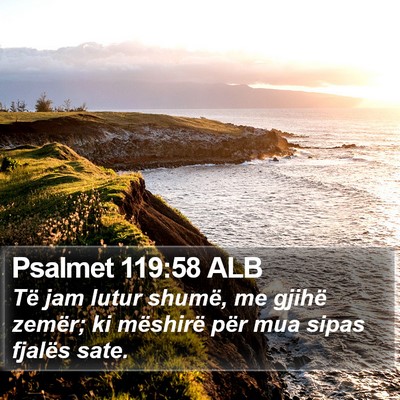 Psalmet 119:58 ALB Bible Verse Image