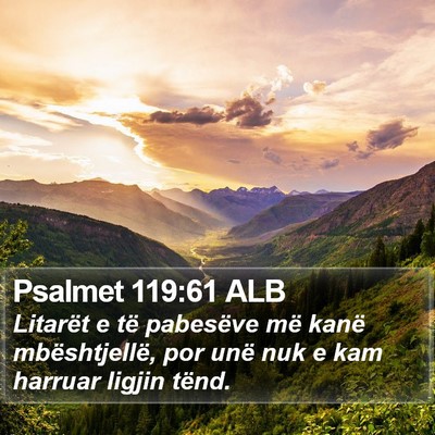 Psalmet 119:61 ALB Bible Verse Image