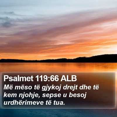 Psalmet 119:66 ALB Bible Verse Image