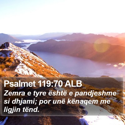 Psalmet 119:70 ALB Bible Verse Image