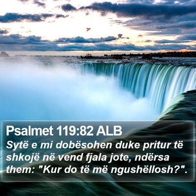 Psalmet 119:82 ALB Bible Verse Image