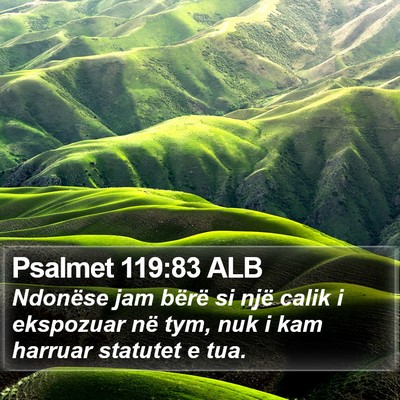 Psalmet 119:83 ALB Bible Verse Image