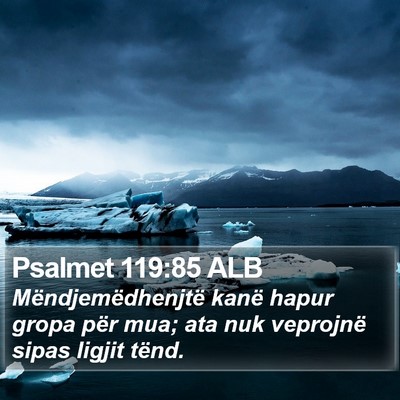 Psalmet 119:85 ALB Bible Verse Image