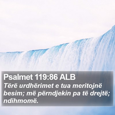 Psalmet 119:86 ALB Bible Verse Image