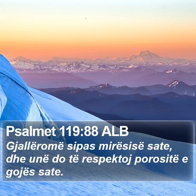 Psalmet 119:88 ALB Bible Verse Image