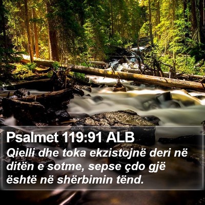 Psalmet 119:91 ALB Bible Verse Image