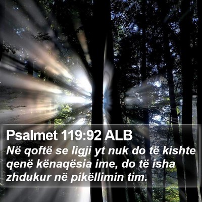 Psalmet 119:92 ALB Bible Verse Image
