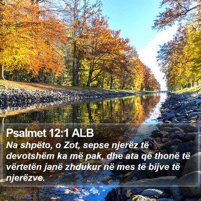 Psalmet 12:1 ALB Bible Verse Image