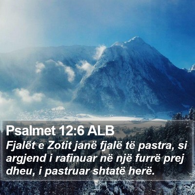 Psalmet 12:6 ALB Bible Verse Image