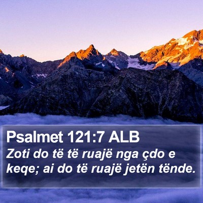 Psalmet 121:7 ALB Bible Verse Image