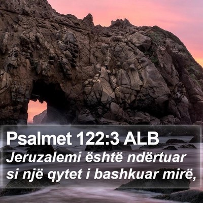 Psalmet 122:3 ALB Bible Verse Image