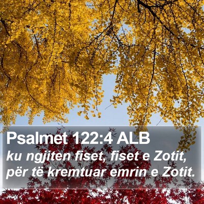 Psalmet 122:4 ALB Bible Verse Image