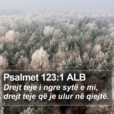 Psalmet 123:1 ALB Bible Verse Image