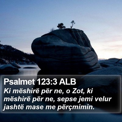 Psalmet 123:3 ALB Bible Verse Image