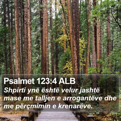 Psalmet 123:4 ALB Bible Verse Image