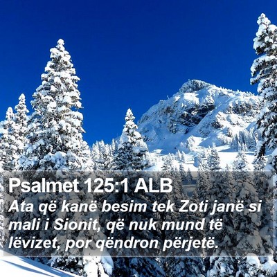 Psalmet 125:1 ALB Bible Verse Image
