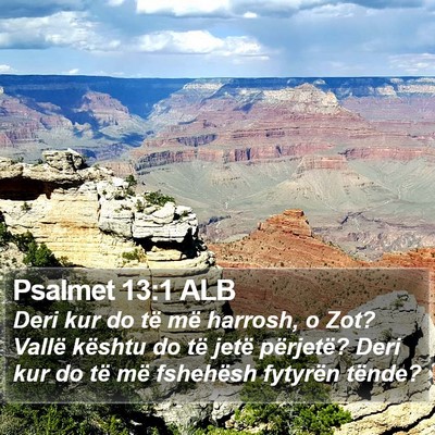 Psalmet 13:1 ALB Bible Verse Image