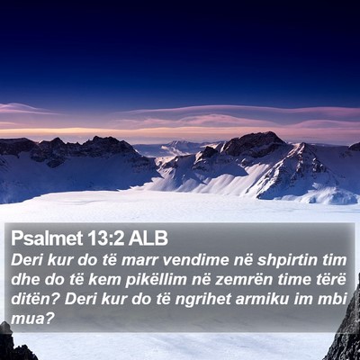 Psalmet 13:2 ALB Bible Verse Image