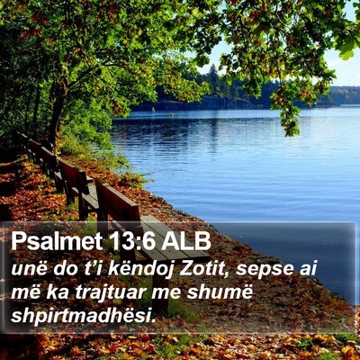Psalmet 13:6 ALB Bible Verse Image
