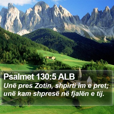 Psalmet 130:5 ALB Bible Verse Image